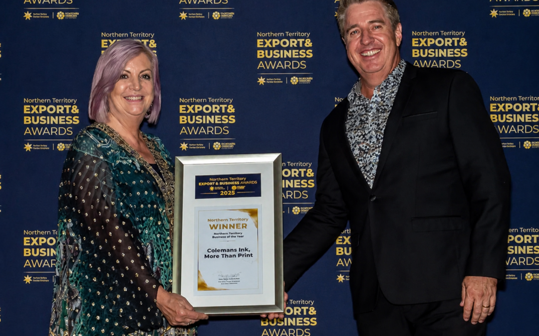 Colemans Printing Recognised for Excellence in Business at NT Export & Business Awards