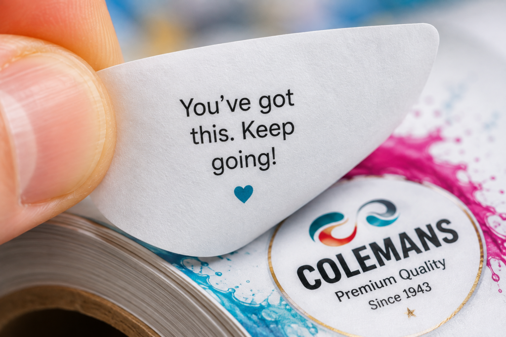 Coleman Double Sided Labels
